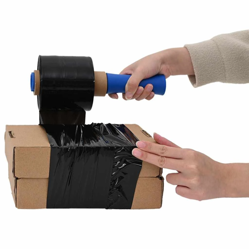 vidaXL Stretch Films 10 gab Melns 23 µm 10 cm x 300 m