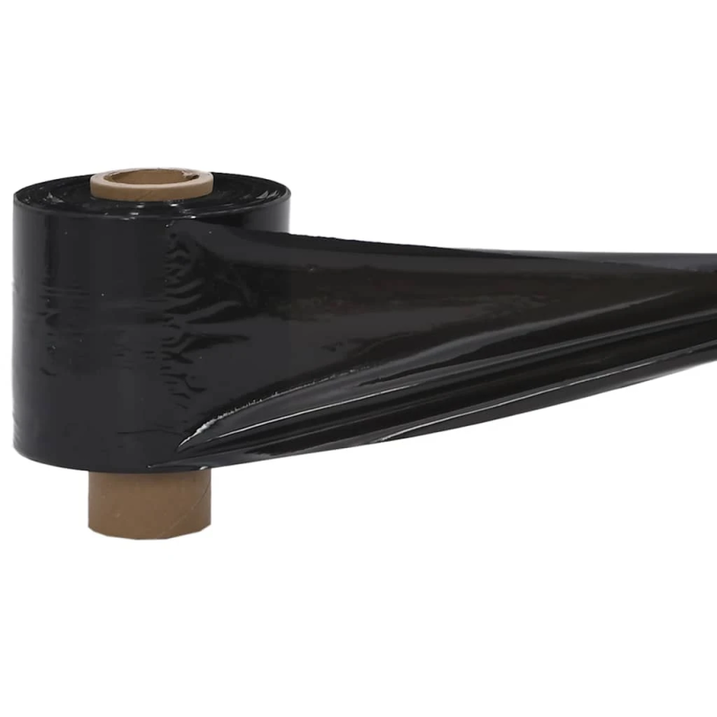 vidaXL Stretch Films 10 gab Melns 23 µm 10 cm x 300 m