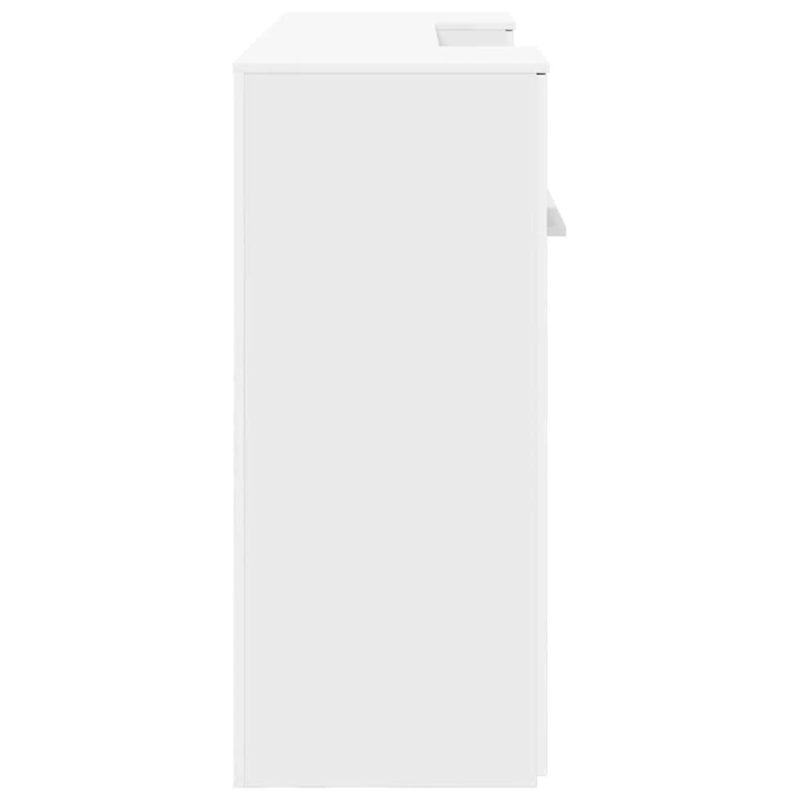 vidaXL reģistratūra, balts, 200x50x103,5 cm, inženierijas koks