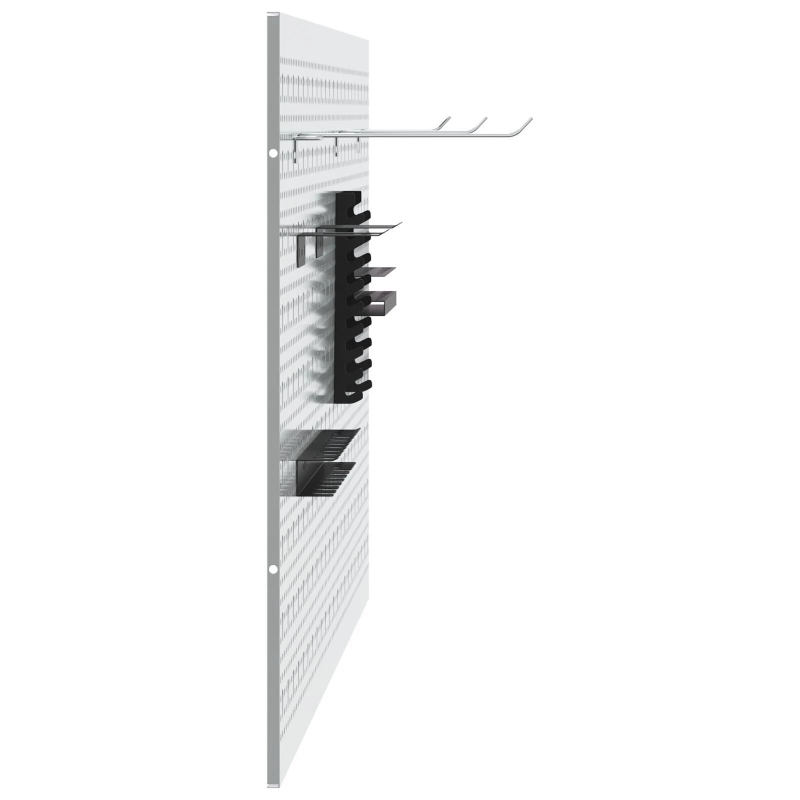 vidaXL Rīku sienas panelis 2 pcs Pelēka 100 x 1 x 60 cm