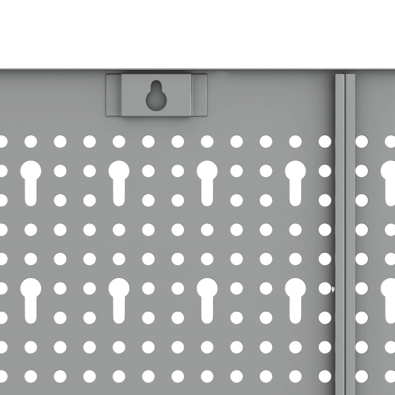 vidaXL Rīku sienas panelis 3 pcs Pelēka 150 x 1 x 60 cm