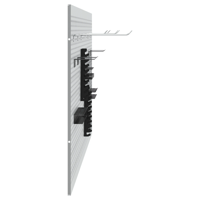 vidaXL Rīku sienas panelis 3 pcs Pelēka 150 x 1 x 60 cm