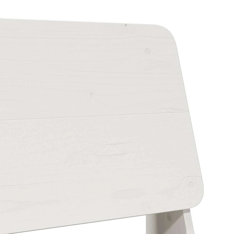 vidaXL dārza krēsls, balts, 60x64x70,5 cm, priedes masīvkoks