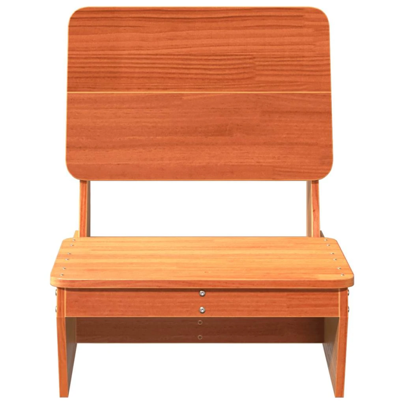 vidaXL dārza krēsls, vaska brūns, 60x64x70,5 cm, priedes masīvkoks