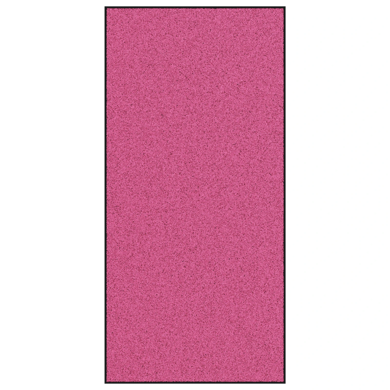 vidaXL Durvju paklājs Rožains un melns 120 x 250 cm Poliamīds un PVC