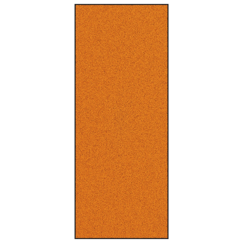 vidaXL Durvju paklājs Oranža un melna 120 x 300 cm Poliamīds un PVC