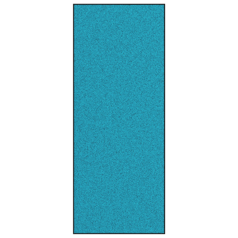 vidaXL Durvju paklājs Cits Cyan un melns 120 x 300 cm Poliamīds un PVC