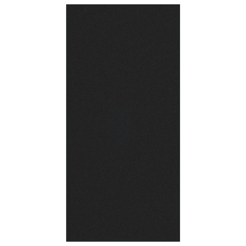 vidaXL Durvju paklājs Cits Melna 120 x 250 cm Polipropilēns un vinils