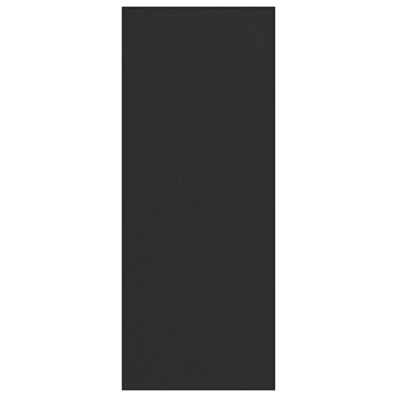 vidaXL Durvju paklājs Cits Melna 120 x 300 cm Polipropilēns un vinils