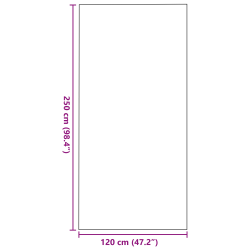 vidaXL Durvju paklājs Cits Antracīts un melns 120 x 250 cm