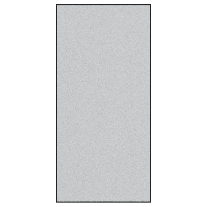 vidaXL Durvju paklājs Cits Pelēks un melns 120 x 250 cm