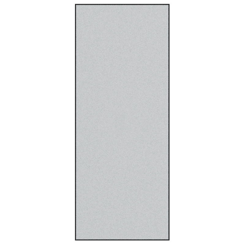 vidaXL Durvju paklājs Cits Pelēks un melns 120 x 300 cm