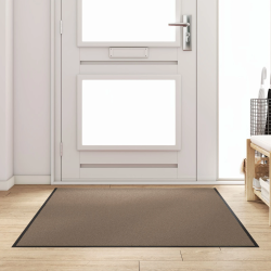 vidaXL Durvju paklājs Cits Bežs un melns 120 x 180 cm