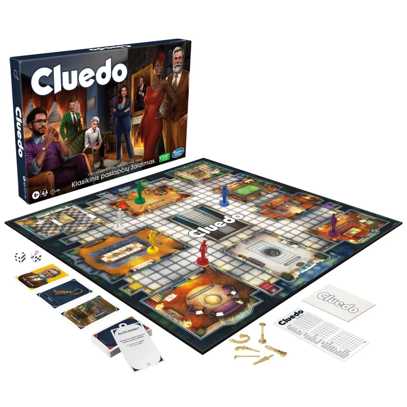 CLUEDO Klasikinis paslapčių žaidimas, lietuvių k.