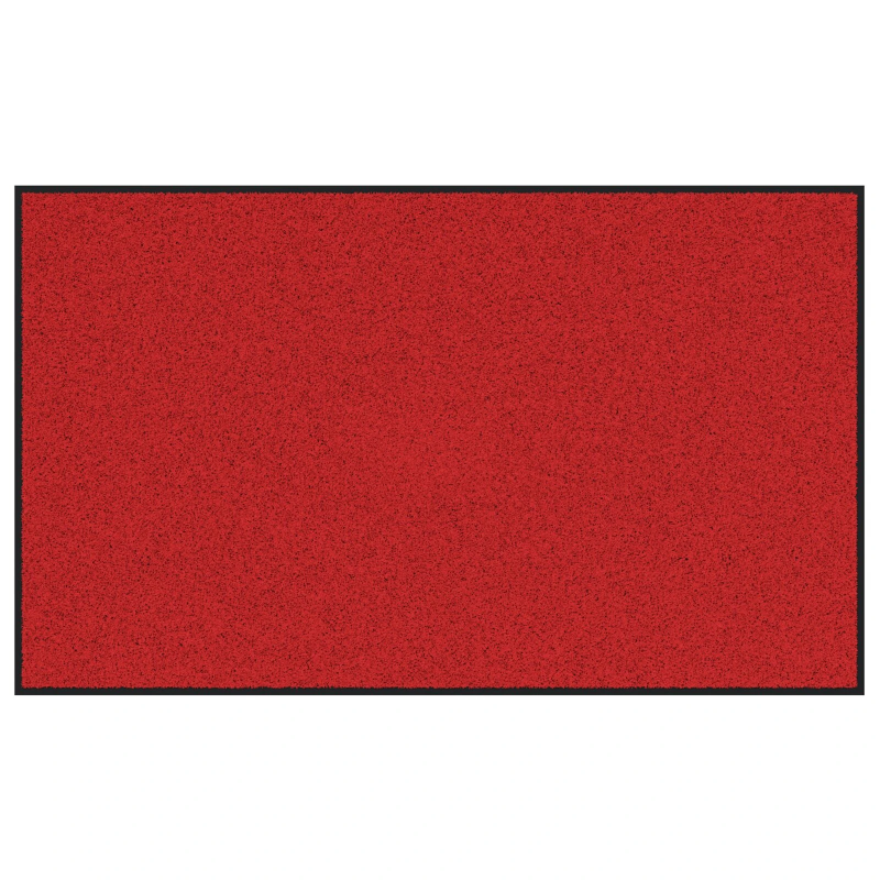 vidaXL Durvju paklājs Cits Sarkans un Melns 90 x 150 cm