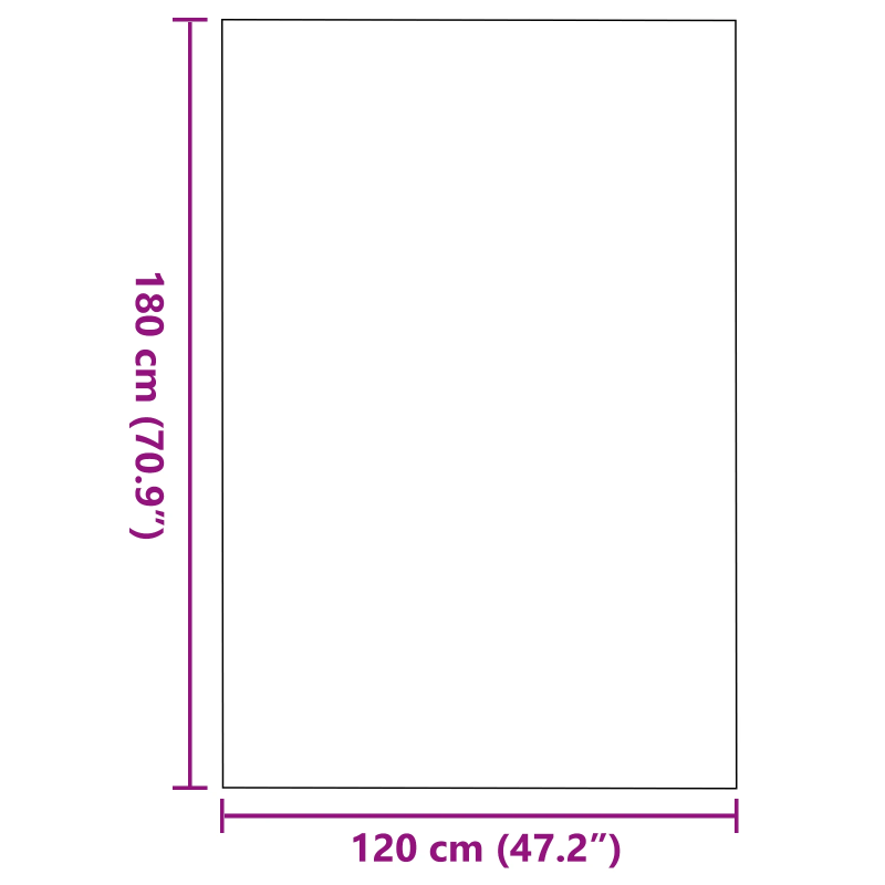 vidaXL Durvju paklājs Cits Sarkans un Melns 120 x 180 cm
