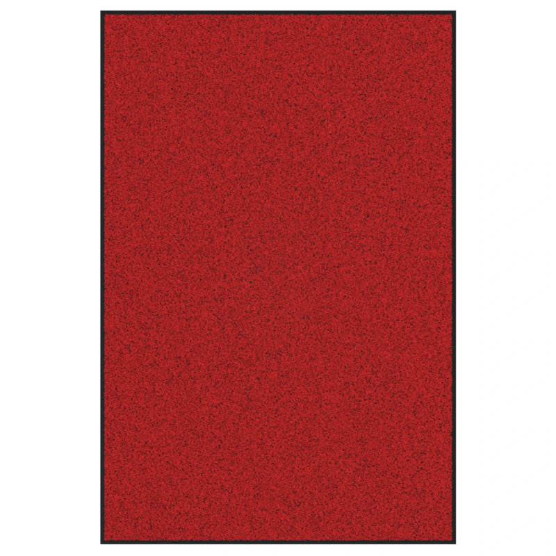 vidaXL Durvju paklājs Cits Sarkans un Melns 120 x 180 cm