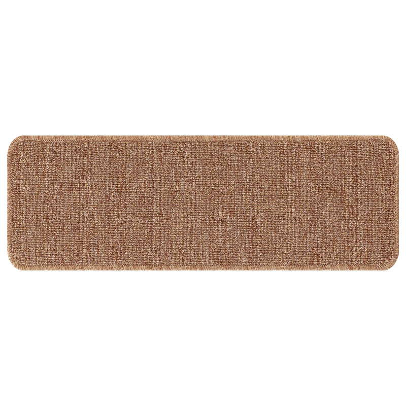 vidaXL Antislip kāpņu paklāji 15 pcs Dzeltena 60 x 25 cm PP