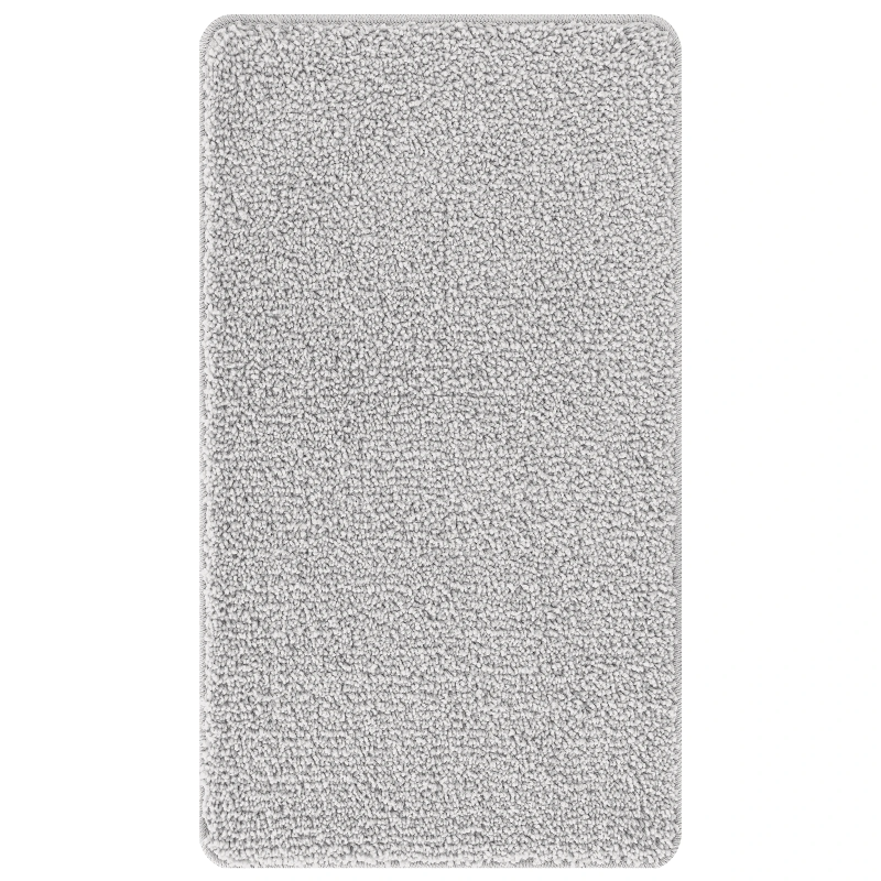 vidaXL Pret-slīdošs vannas paklājs Pelēka 70 x 120 cm PP