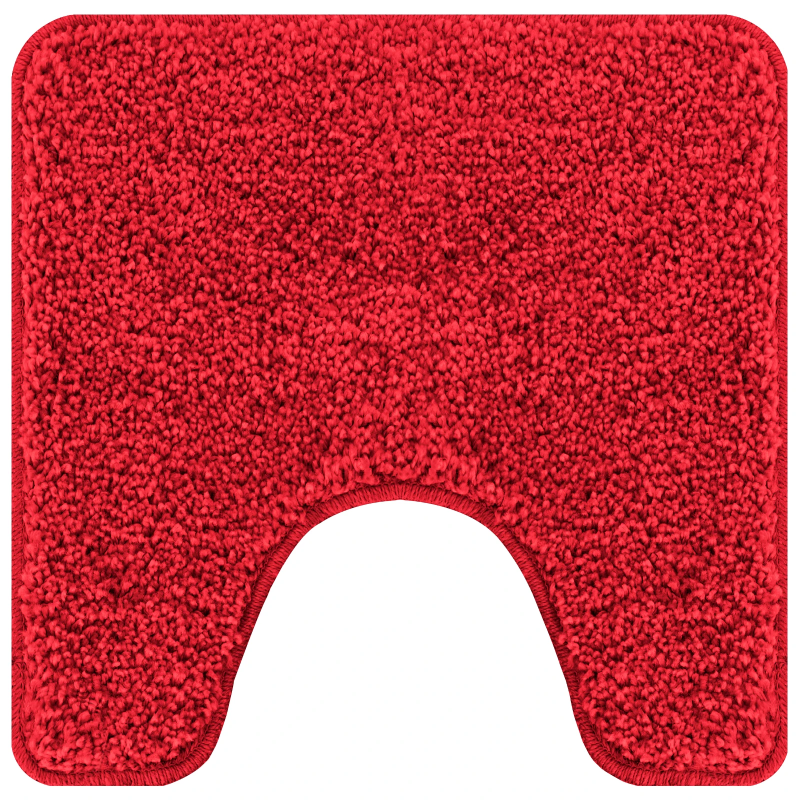 vidaXL Antislip vannas paklāju komplekts 2 pcs Sarkana PP