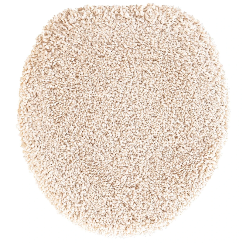 vidaXL Antislip vannas paklāju komplekts 3 pcs Krēmkrāsa PP