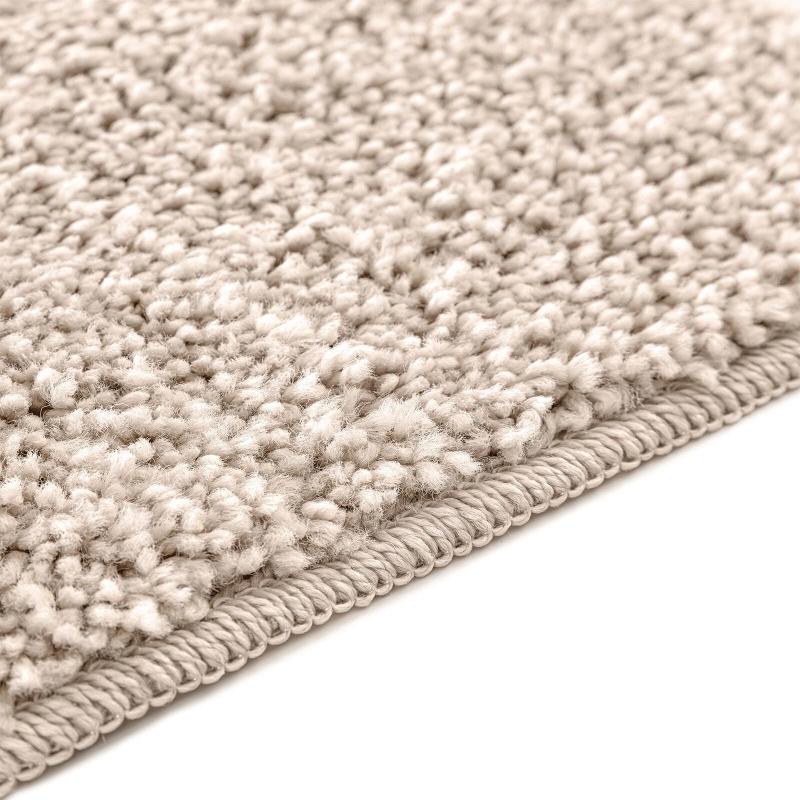 vidaXL Antislip vannas paklāju komplekts 3 pcs Krēmkrāsa PP