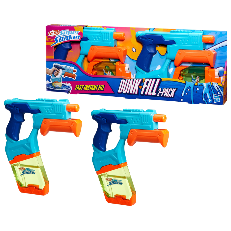NERF SUPERSOAKER Ūdens blasteri Dunk-Fill, 2 gab.