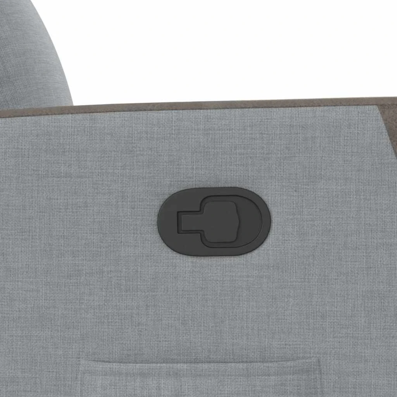 vidaXL atpūtas krēsls, paceļams, atgāžams, gaiši pelēks audums