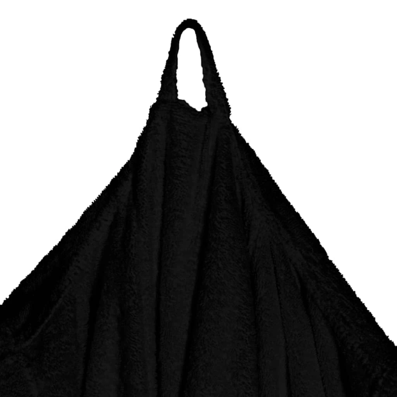 vidaXL Peldmētelis KINN Melna M Kokvilna