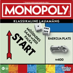 MONOPOLY Настольная игра Классическая Монополия ,на эстонском яз.,