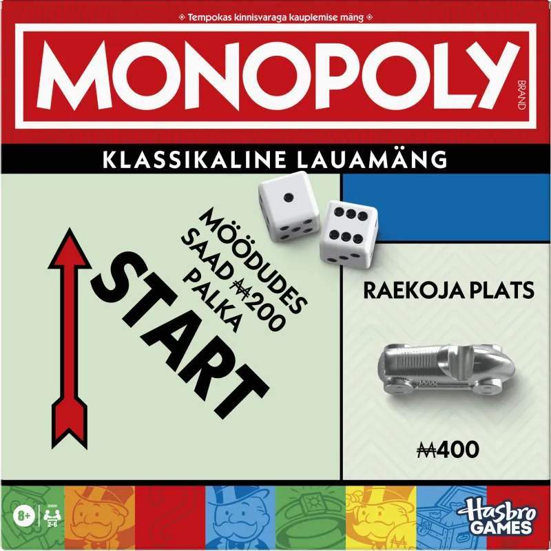 MONOPOLY Board game Classic Refresh ,In Estonian lang.,