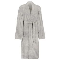 vidaXL Peldmētelis KINN Pelēka XXL Kokvilna