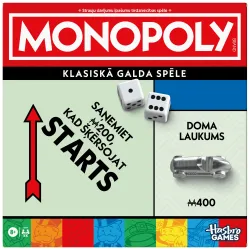 MONOPOLY lauamäng Classic Refresh, läti keeles,