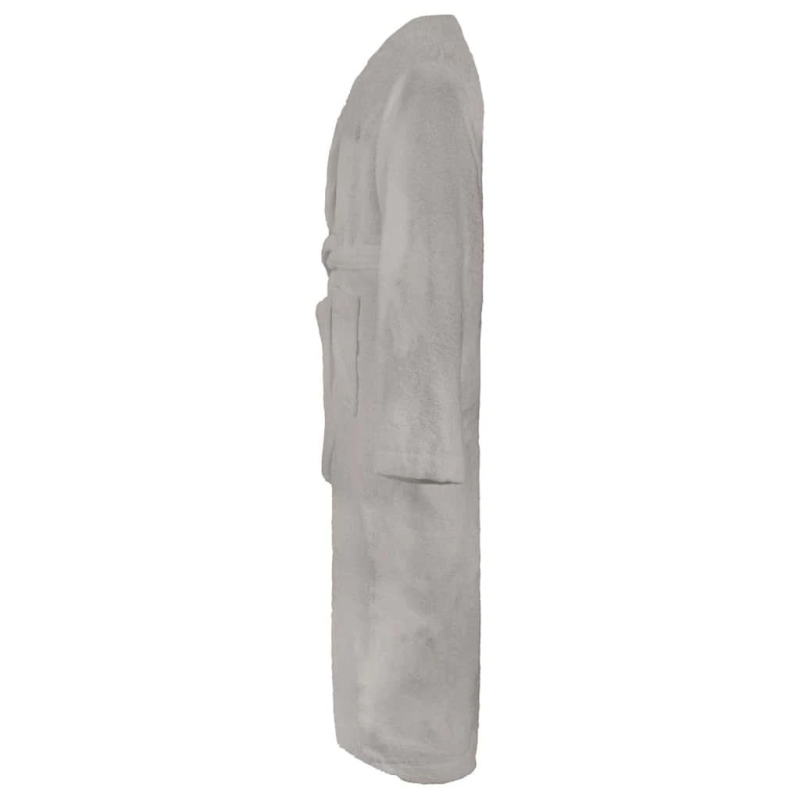 vidaXL Peldmētelis KINN Pelēka XXXL Kokvilna