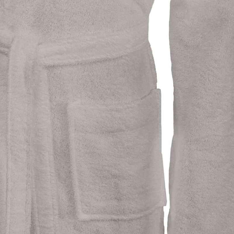 vidaXL Peldmētelis KINN Pelēka XXXL Kokvilna