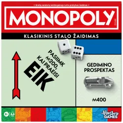 MONOPOLY Board game Classic Refresh ,In Lithuanian lang.,