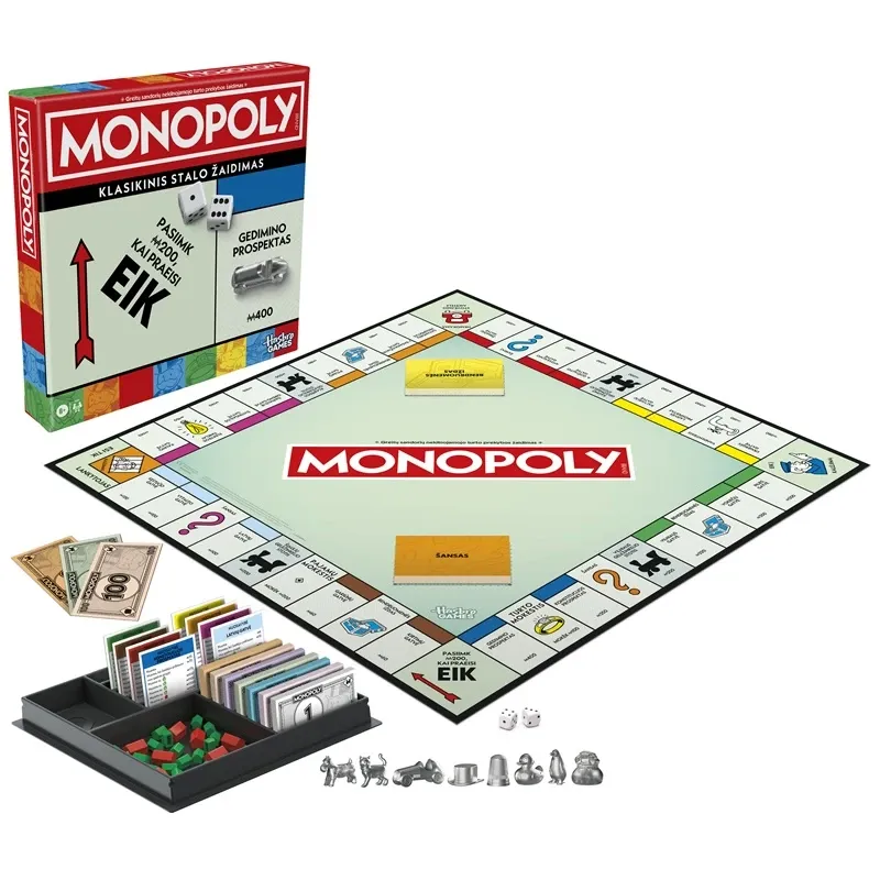 MONOPOLY Board game Classic Refresh ,In Lithuanian lang.,