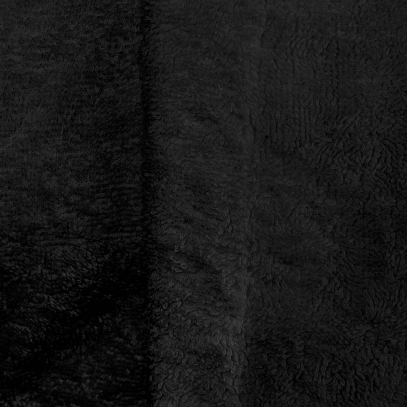 vidaXL Peldmētelis KINN Melna M Kokvilna