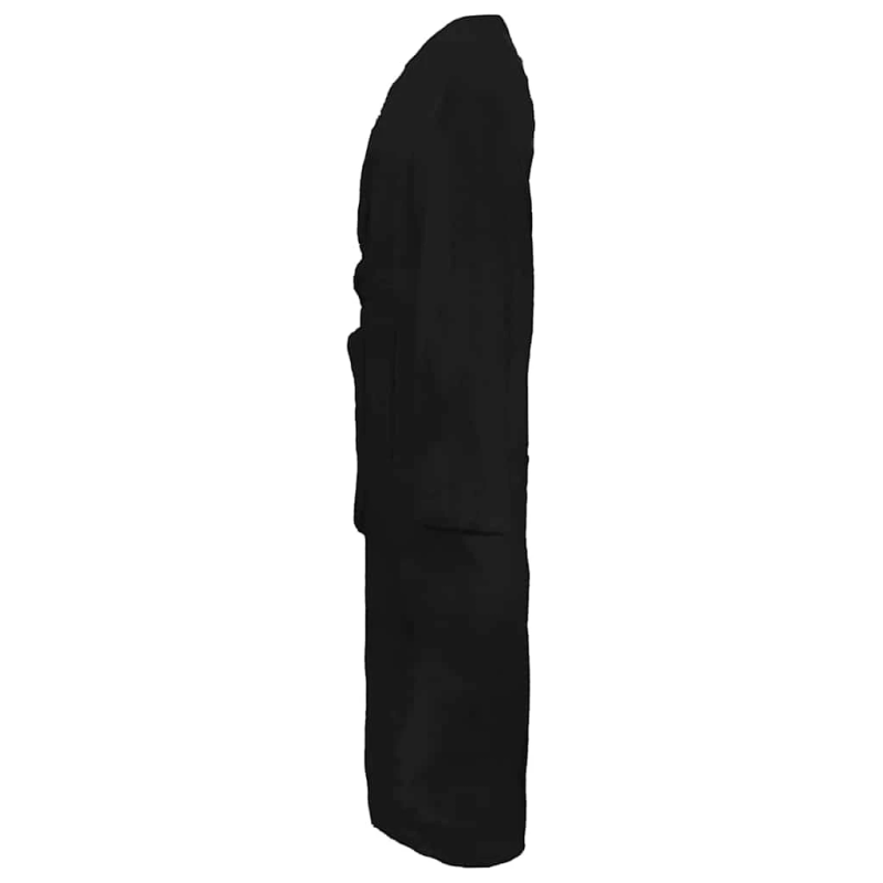 vidaXL Peldmētelis KINN Melna XXL Kokvilna