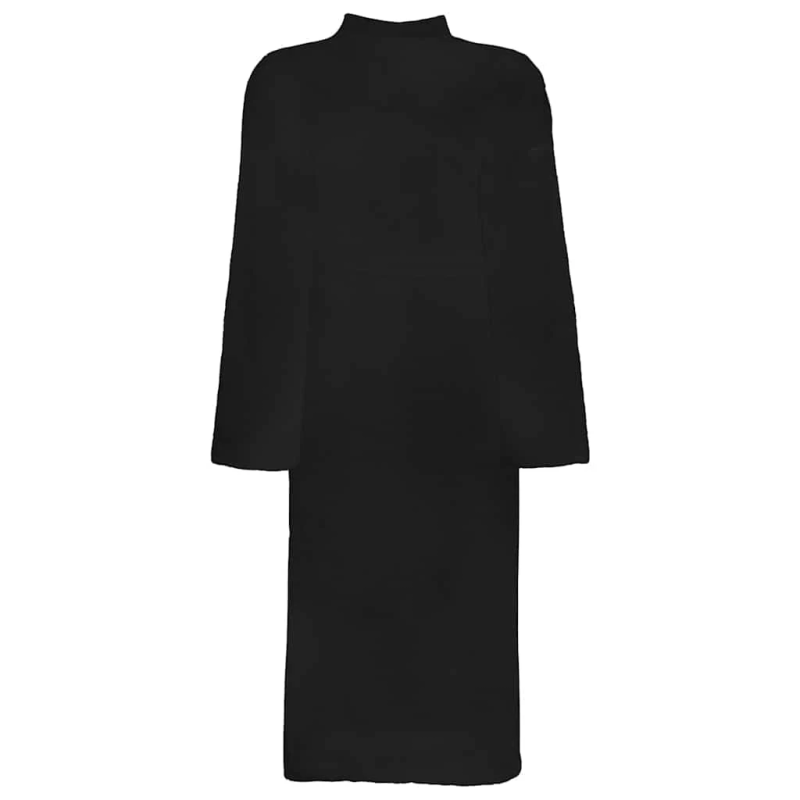 vidaXL Peldmētelis KINN Melna XXXL Kokvilna