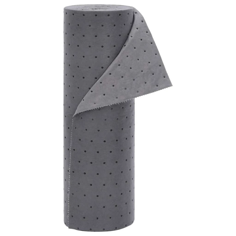 vidaXL eļļas uzsūcošais spilventiņš pelēks 40x1000 cm