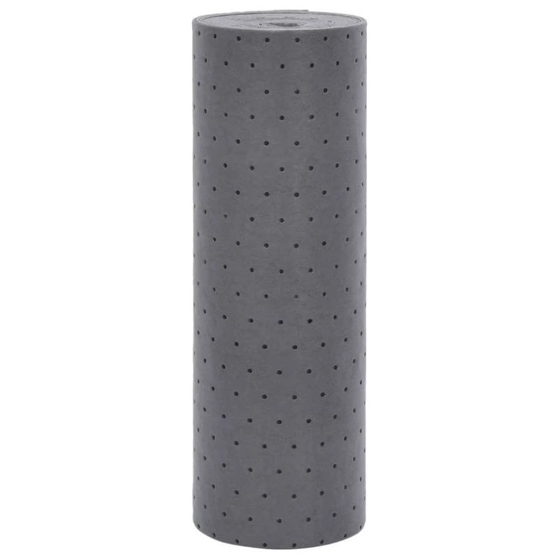 vidaXL eļļas uzsūcošais spilventiņš pelēks 40x1000 cm
