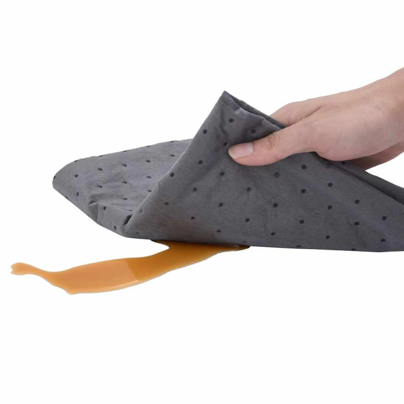 vidaXL eļļas uzsūcošais spilventiņš pelēks 40x1000 cm