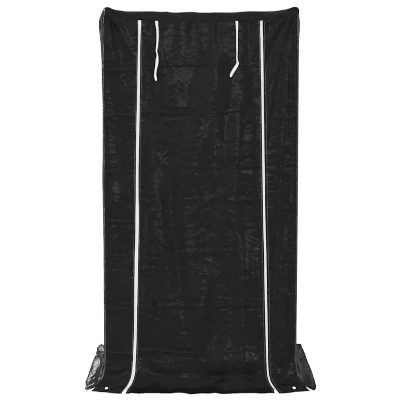 vidaxL malkas plaukts ar lietus pārsegu, 100x80x200cm, cinkots tērauds