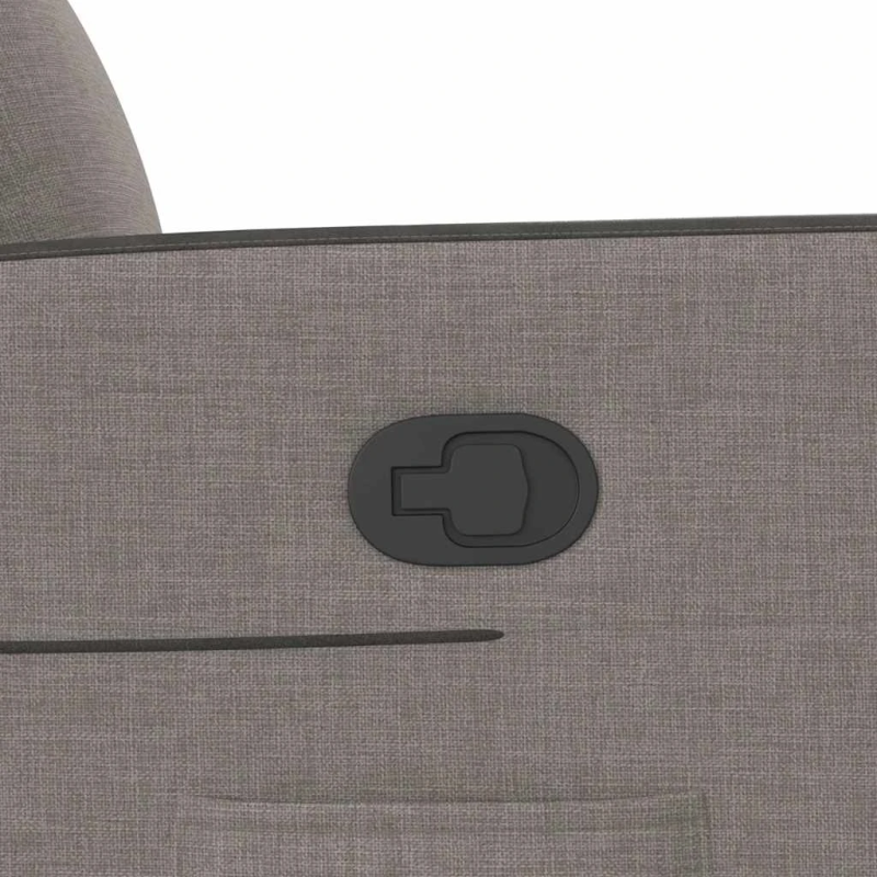 vidaXL atpūtas krēsls, atgāžams, pelēkbrūns audums