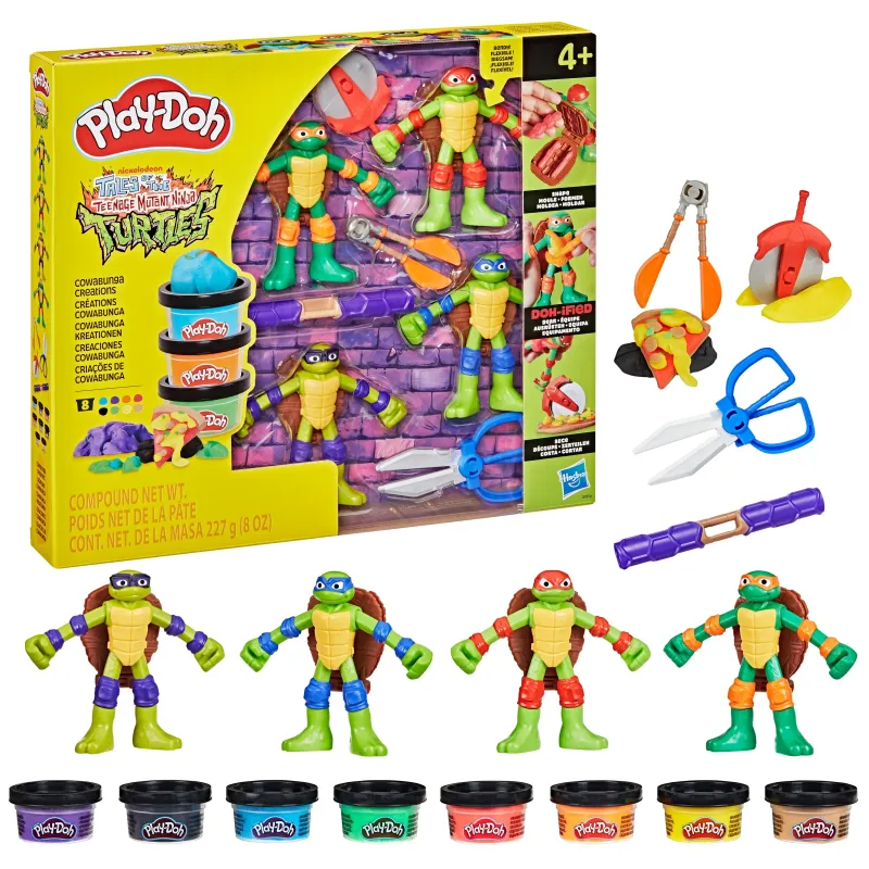 PLAY-DOH Rinkinys „Vėžliukai nindzės“