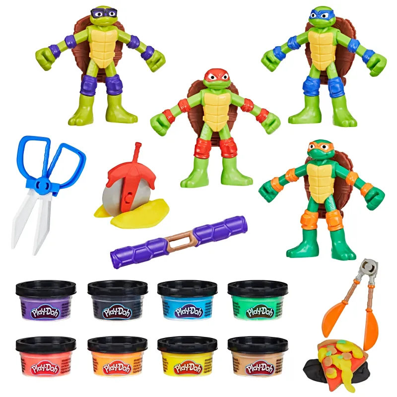 PLAY-DOH Rinkinys „Vėžliukai nindzės“