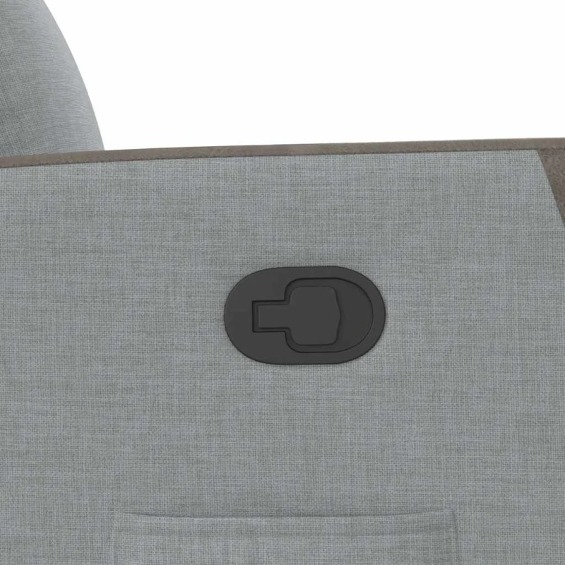 vidaXL atpūtas krēsls, atgāžams, gaiši pelēks audums