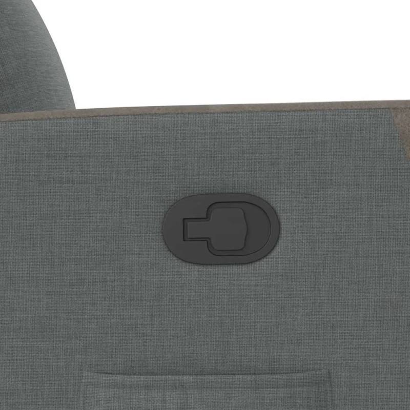 vidaXL atpūtas krēsls, atgāžams, tumši pelēks audums