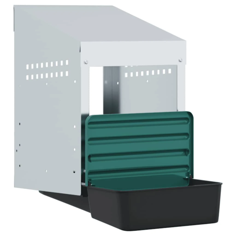 vidaXL vistu ligzdas kaste, 1 nodalījums, pie sienas stiprināma, cinkots tērauds